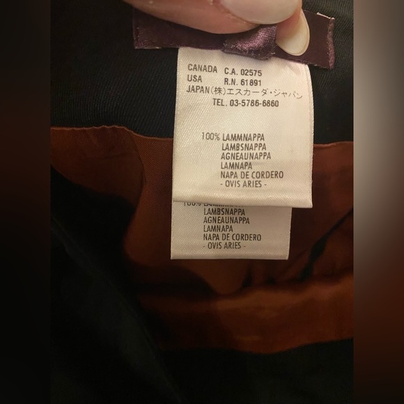 Escada split skirt hem wool black skirt EU44 - Picture 10 of 14